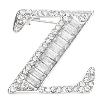 Letter Brooch Pins, Initial Rhinestone Broaches Pin 1 pc