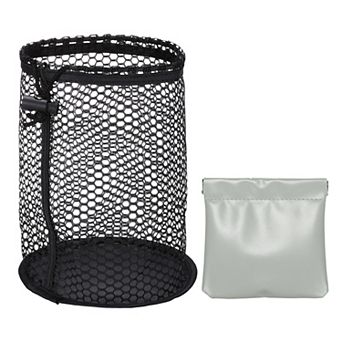 6.7 x 5.9 Inch Golf Ball Bag, Nylon Mesh Golf Storage Pouch 1 Pack