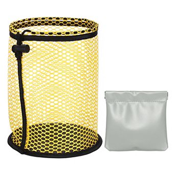 5.9 x 4.6 Inch Golf Ball Bag, Nylon Mesh Golf Storage Pouch 1 Pack
