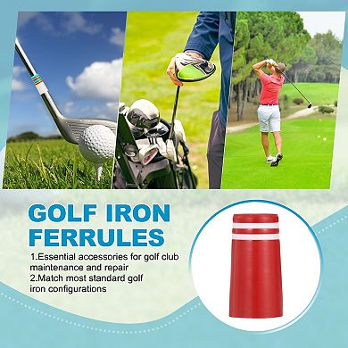 Golf Plastic Ferrules, Golf Club Ferrules Fits Tapered Steel Shafts 5Pcs
