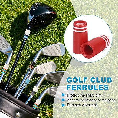 Golf Plastic Ferrules, Golf Club Ferrules Fits Tapered Steel Shafts 5Pcs