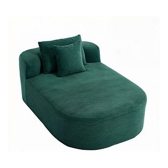 GOODSILO Oversized Convertible Chaise Lounge Sleeper Sofa with Pillows for Living Room