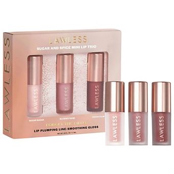 LAWLESS Mini Forget the Filler Sugar and Spice Lip Trio Gift Set