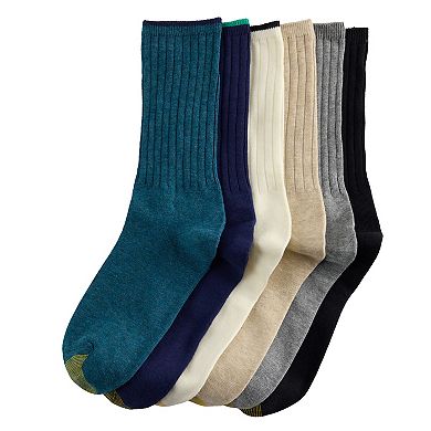 GOLDTOE 6-pk. Ribbed Crew Socks - Women