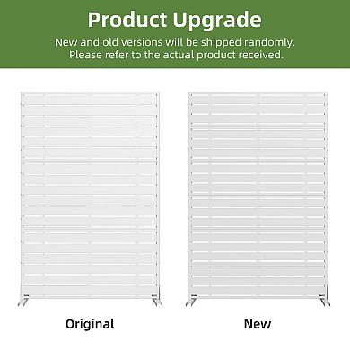 6 ft H x 4 ft W Outdoor Privacy Screens Galvanized Steel Panel for Privacy Shielding