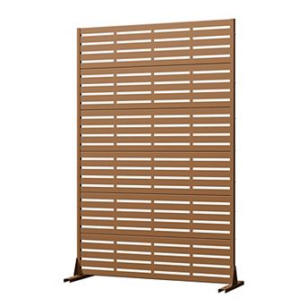 6 ft H x 4 ft W Outdoor Privacy Screens Galvanized Steel Panel for Privacy Shielding