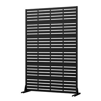 6 ft H x 4 ft W Outdoor Privacy Screens Galvanized Steel Partition for Privacy Blocking