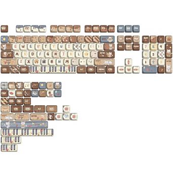 Cute Cat Mao Profile Dye-Sub PBT Full Keycaps Set