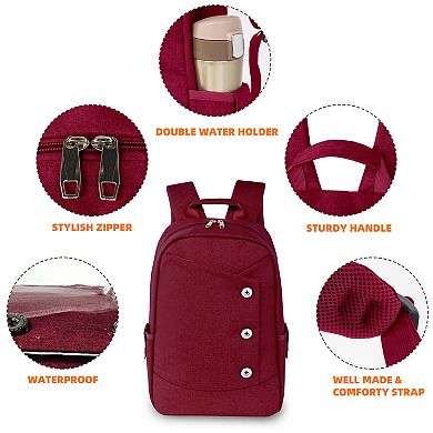 15.6 Inch Waterproof Laptop Backpack, Lightweight Travel Backpack with Padded Compartment