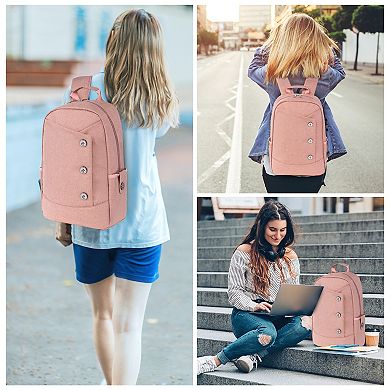 15.6 Inch Waterproof Laptop Backpack, Lightweight Travel Backpack with Padded Compartment