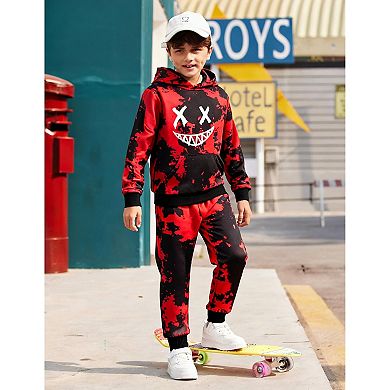 Arshiner Piece Outfit Boys Pullover Hoodies Sweatshirt Suit For Kids Tracksuit Set