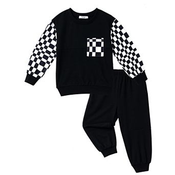 Arshiner Toddler Sweatsuit Crewneck Sweatshirt And Sweatpants Fall Fashion Toddler Boys Outfits