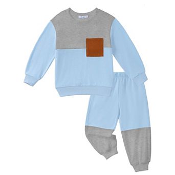 Arshiner Toddler Sweatsuit Crewneck Sweatshirt And Sweatpants Fall Fashion Toddler Boys Outfits