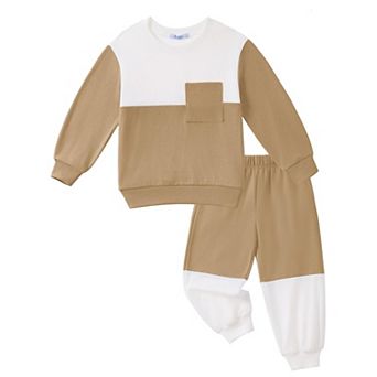 Arshiner Toddler Sweatsuit Crewneck Sweatshirt And Sweatpants Fall Fashion Toddler Boys Outfits