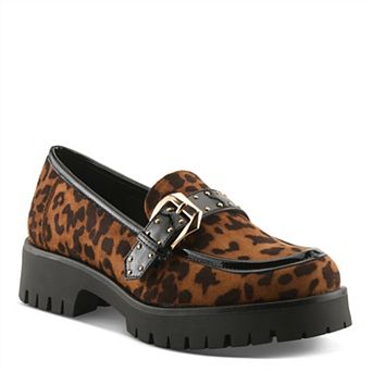Patrizia Pacha Women's Buckle Detail Lug Sole Loafers