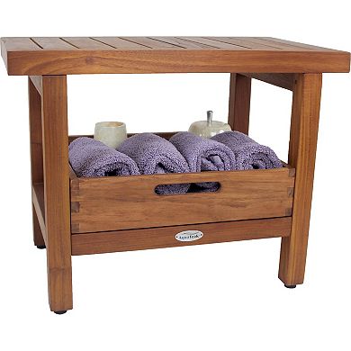 The Original Moa Teak Bench Large Storage Tray