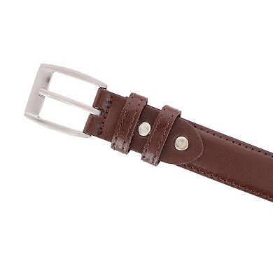 CTM Men's Big & Tall Dress Belt