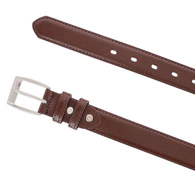 CTM Men's Big & Tall Dress Belt