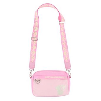 CTM Young Adult Pink Pikachu Crossbody Adjustable Belt Bag