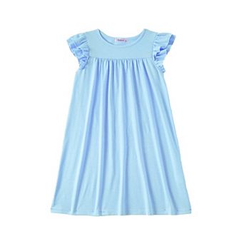 Arshiner Girls Nightgowns Cute Ruffle Short Sleeves Princess Pajamas Nightdress Sleepwear