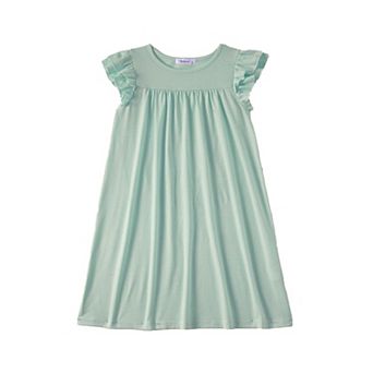 Arshiner Girls Nightgowns Cute Ruffle Short Sleeves Princess Pajamas Nightdress Sleepwear