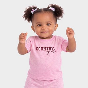 Country Girl Heart - Infant Jogger Pant Crew Set