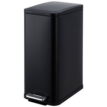 Slim 13.2 Gallon (50L) Kitchen Trash Can Stainless Steel, Step Pedal, Removable Inner Liner