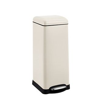 Fingerprint-Proof Stainless Steel Kitchen Trash Can 8 Gallon/30L - Soft Close Lid, Foot Pedal