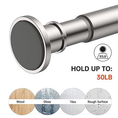 Stainless Steel Tension Rod Rustproof Non Slip Heavy Duty Multi Purpose Easy Install