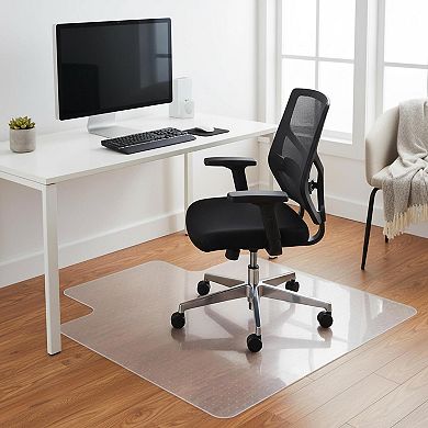 Office Chair Mat Clear Lip Flat-Pile Carpet Protection Smooth Glide
