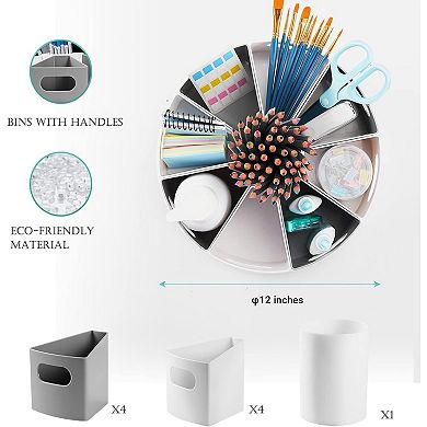 Rotating Storage Organizer Desk Organizers Pen Holder 12 Inch
