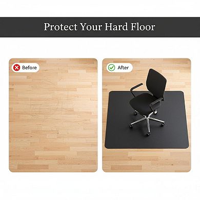 Office Rolling Chair Mat Hardwood Tile Anti-slip Non-curve Plastic Protector