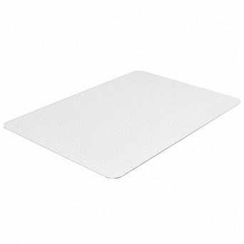 Heavy-duty PVC Clear Chair Mat for Low-Pile Carpets Non-Slip Noise Reducing Office Gaming