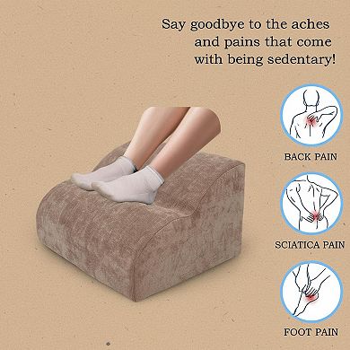Foot Rest Under Desk Multifunctional 3-Tier Stool Washable Non-Slip Extra Large Size Posture Support