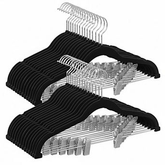 30 Pack Pants Hangers Adjustable Clips Heavy-duty Non-slip Space-saving For Skirts Coats Dresses