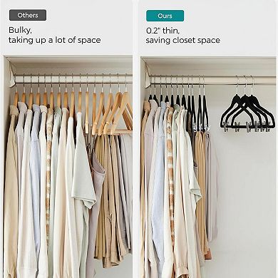 30 Pack Pants Hangers Adjustable Clips Heavy-duty Non-slip Space-saving For Skirts Coats Dresses
