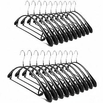 Non Slip PVC Coated Wide Shoulder Hangers for Sweaters Coats Suits