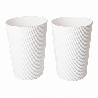 Round Plastic Wastebaskets For Bathroom Kitchen Office Dorm And Small Spaces