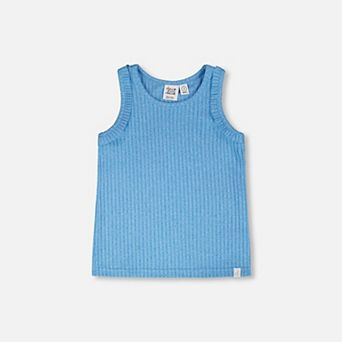 Little Kids Girl Rib Ribbed Tank Top