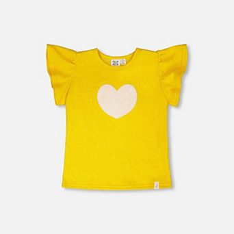 Little Kids Girl Crinkle Jersey Top