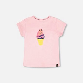 Little Kids Girl Organic Cotton Jersey Ice T-Shirt