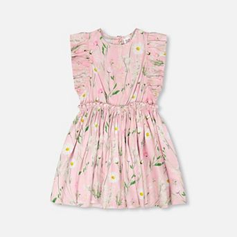 Little Kids Girl Viscose Dress Printed Flowers