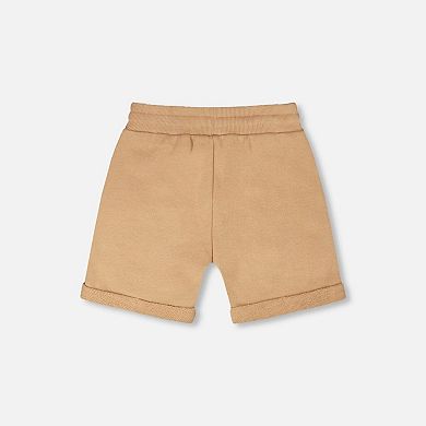 Little Kids Boy French Terry Drawstring Shorts