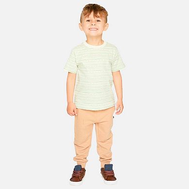 Little Kids Boy Organic Cotton T-Shirt Printed Lines
