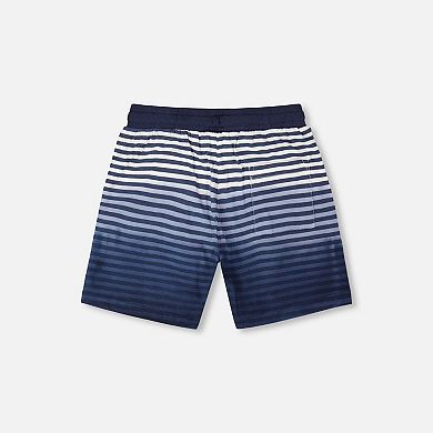 Little Kids Boy Organic Cotton Shorts Gradient Stripes
