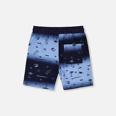 Little Kids Boy French Terry Shorts Gradient