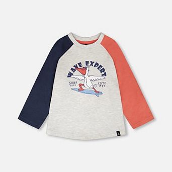 Little Kids Boy Jersey Long Sleeve T-Shirt