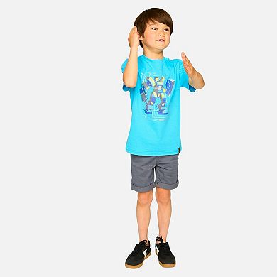 Little Kids Boy Stretch Twill Drawstring Shorts