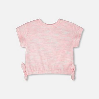 Little Kids Girl Jacquard Knit T-Shirt