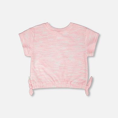 Little Kids Girl Jacquard Knit T-Shirt